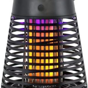 PIC Portable Solar Insect Killer Torch (FLPT), Bug Zapper and Flame Accent Light, Kills Bugs on Contact