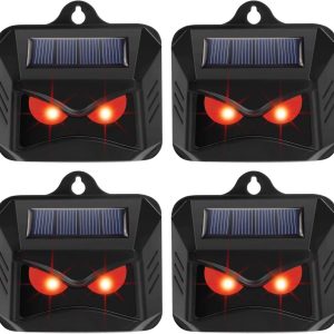 KEXMY 4 Packs Animal Repellent – Solar Powered Motion Lights